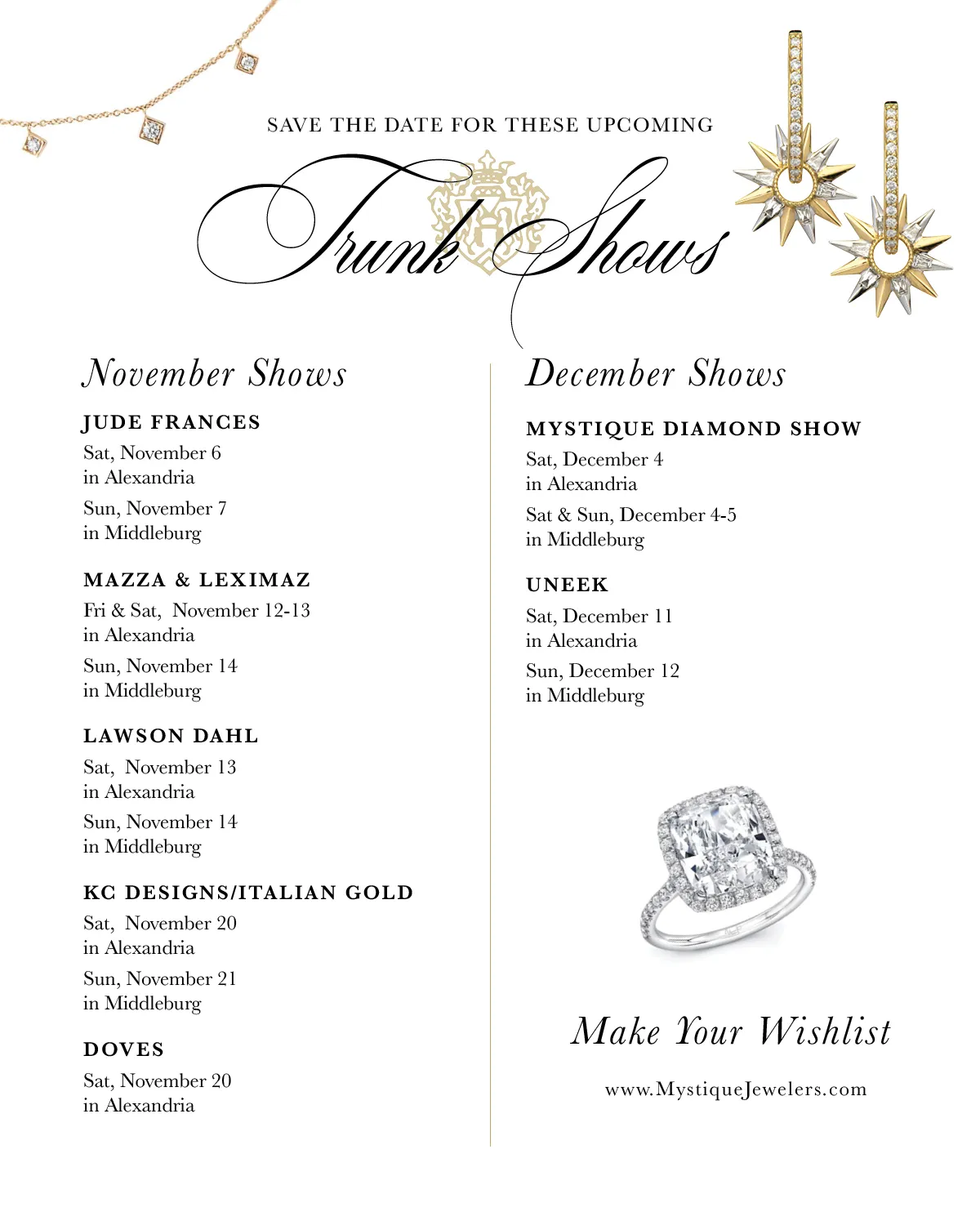 Trunk Shows 2021
