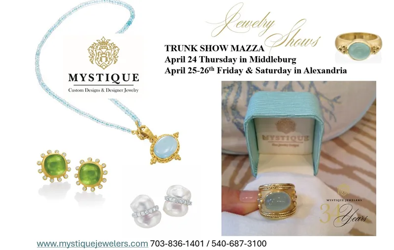 Read article: Mazza Trunk show at Mystique Jewelers 