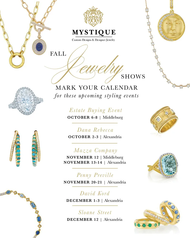 Read article: Exclusive Invitation Fall Designer Trunk Shows & New Arrivals at Mystique