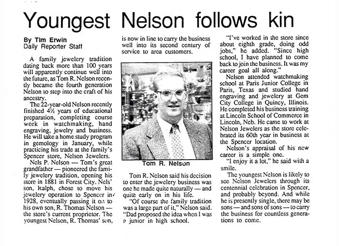 Nelson Jewelry, Ltd. Spencer, IA