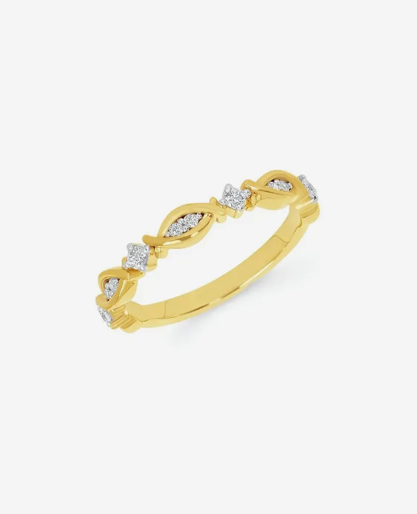 Gold ring with diamond accents, featuring an elegant design. Shop Rings at Nelson Jewelry, Ltd. in Spencer.