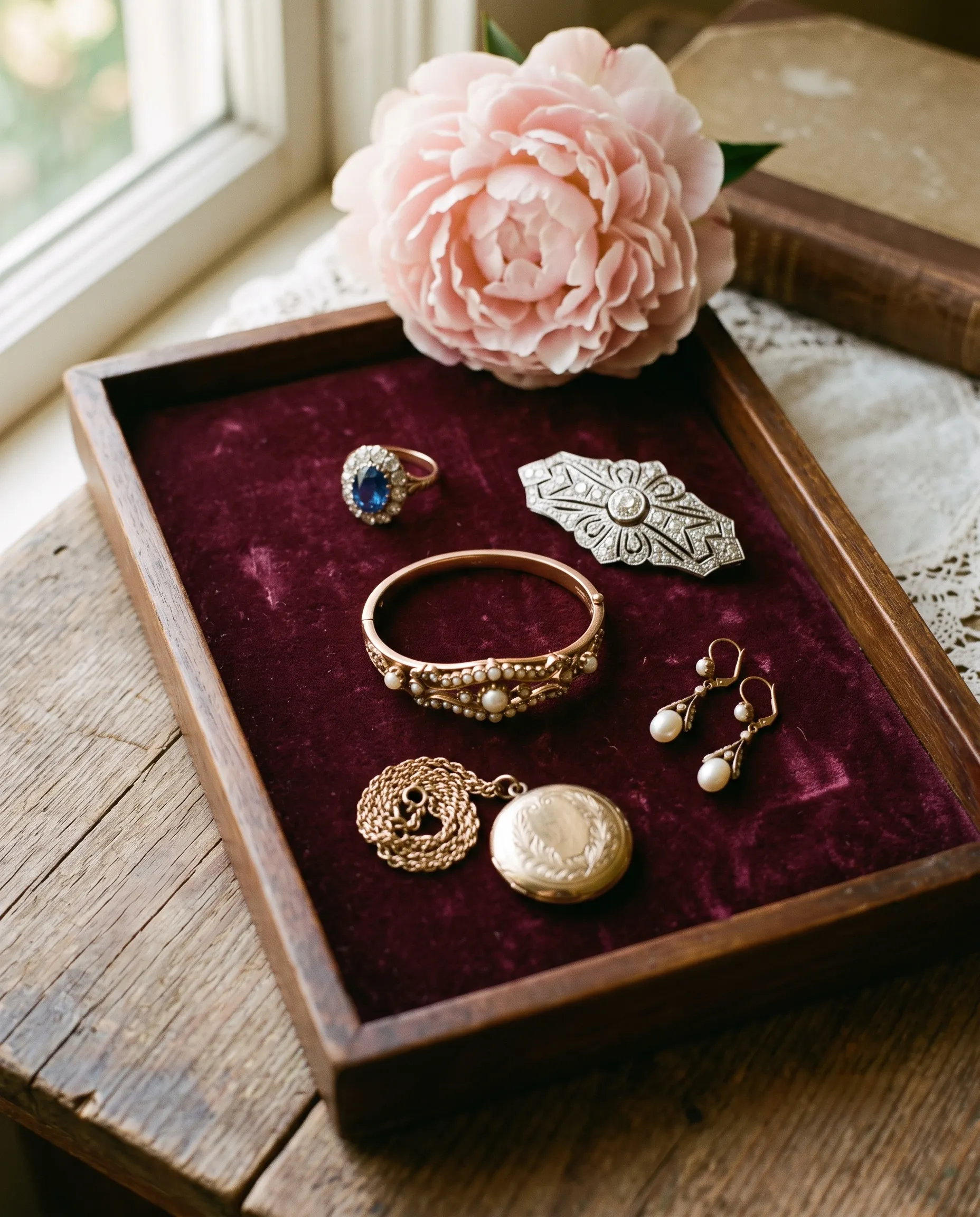 Rotating estate jewelry collection at Pearce Jewelers West Lebanon NH