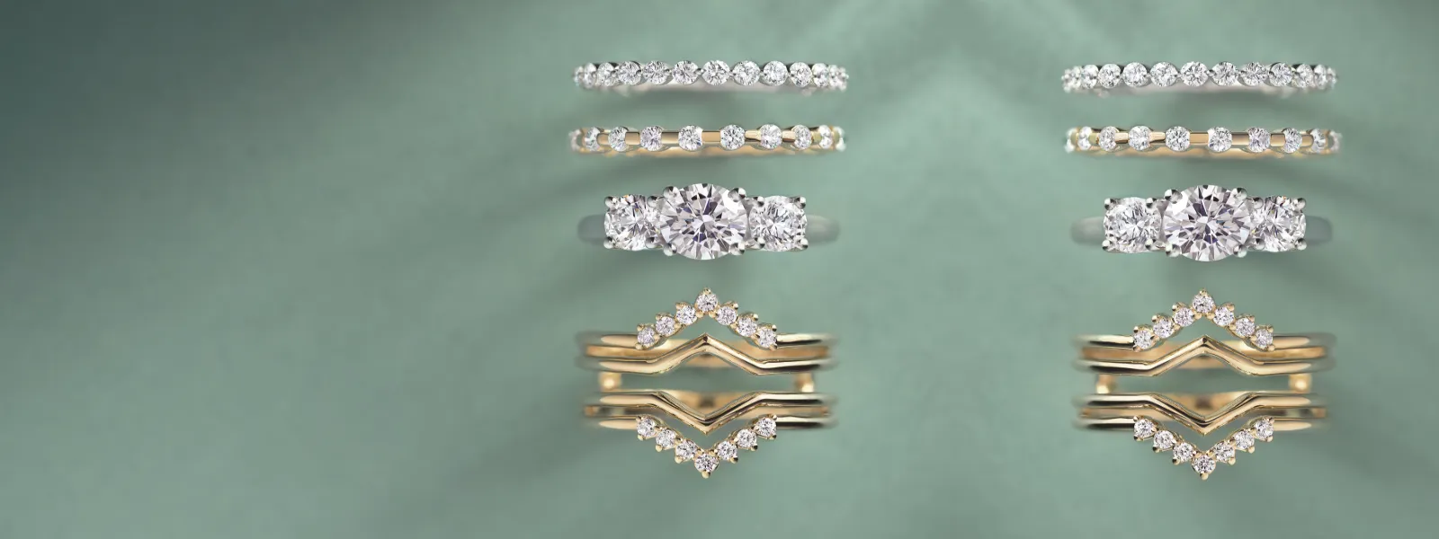 Sophisticated and elegant everyday rings. From delicate bands to classic styles.
