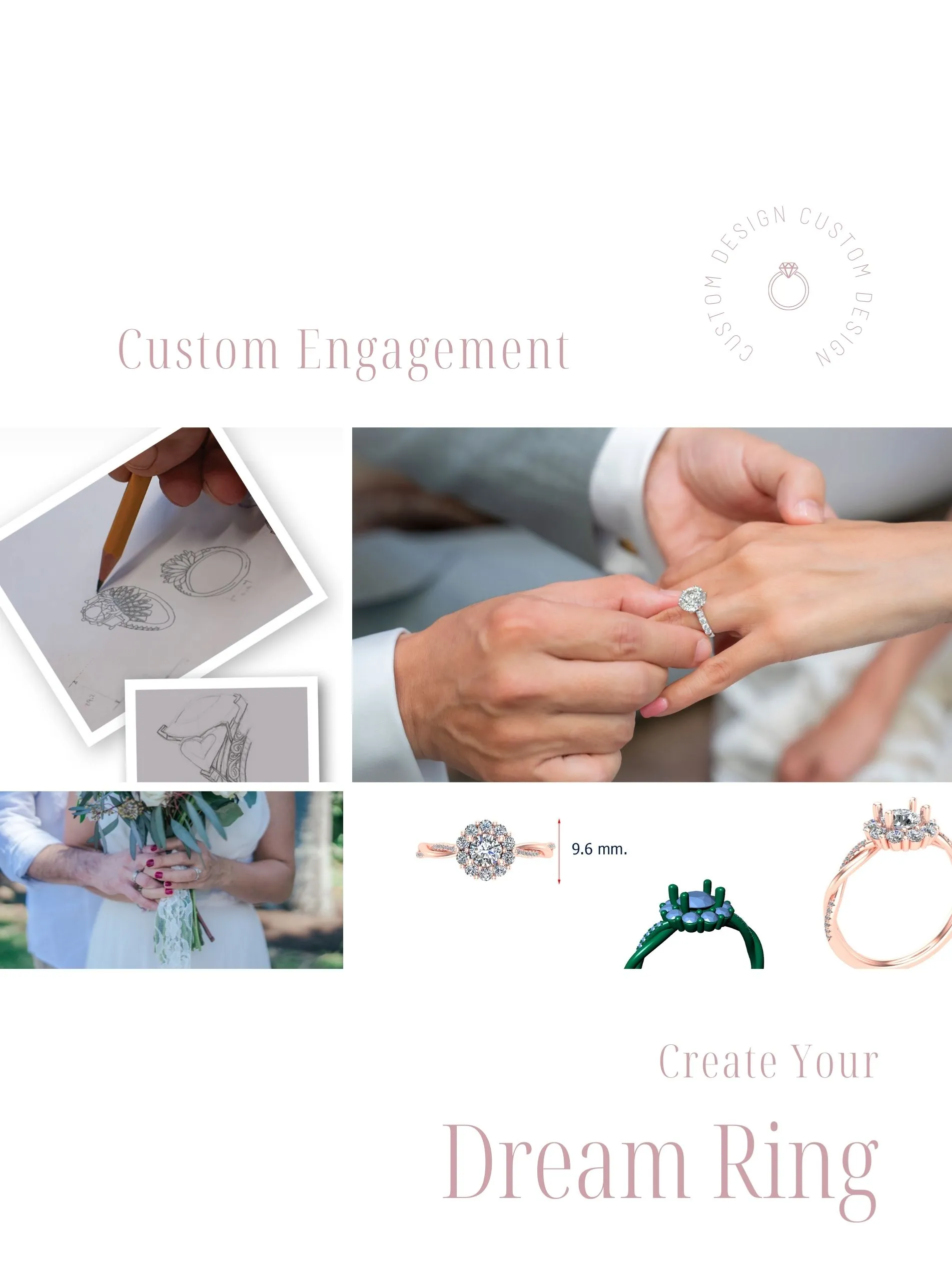 We help our customers create one-of-a-kind engagement rings. Shop online or visit us to create your masterpiece if you are in Av