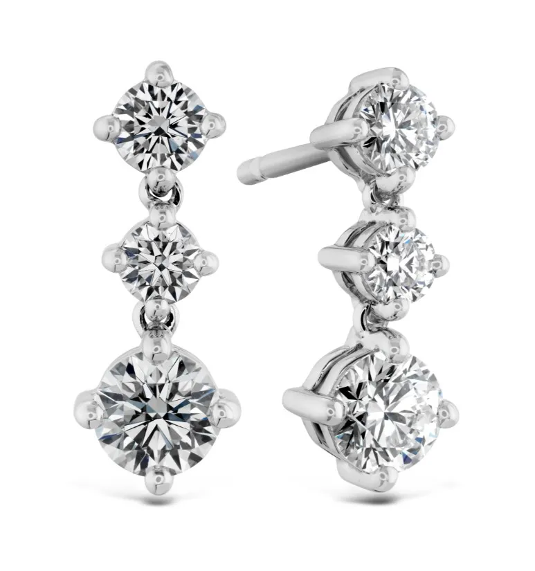 diamond cascading Hearts On Fire drop earrings available at Peter & Co. Jewelers Avon Lake, OH