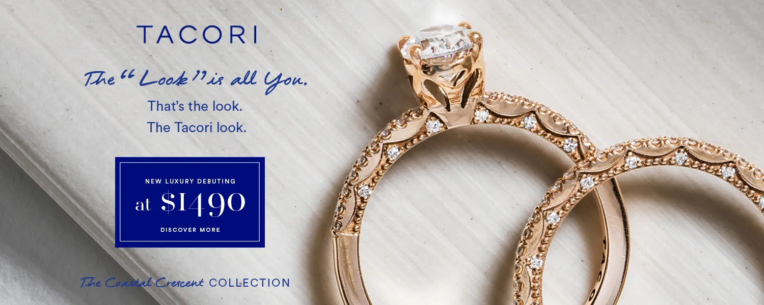 Tacori Coastal Crescent Collection is available at Peter & Co. Jewelers Avon Lake, OH with prices starting at $1490.