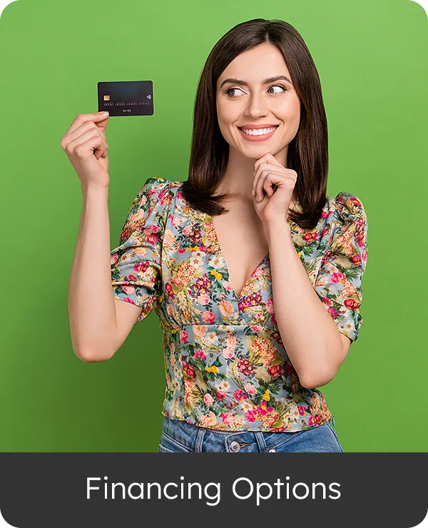 Enjoy the luxury of our special financing options, available with approved credit. Layaway available.