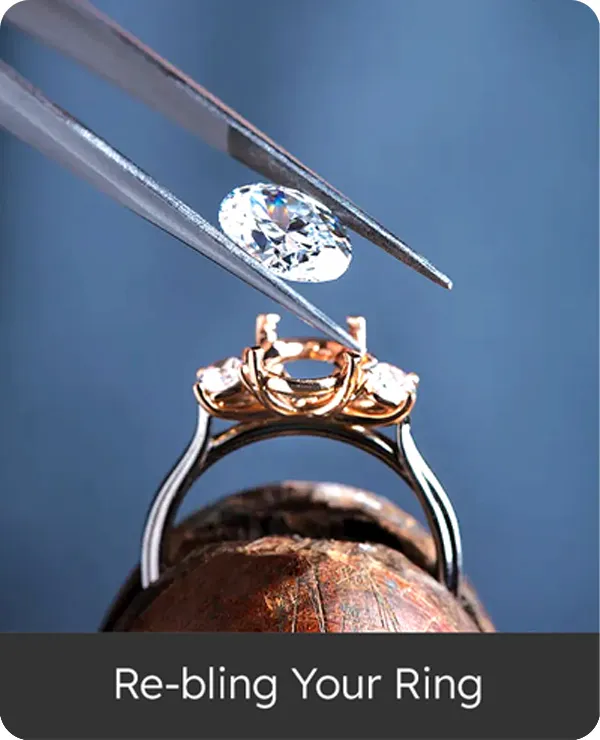 Breathe new life into your old engagement ring. Select your mounting from our extensive selection.