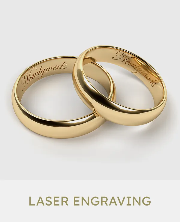 In-house laser engraving and personalization, available only on jewelry purchased in our store.