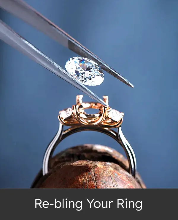 Breathe new life into your old engagement ring. Select your mounting from our extensive selection.