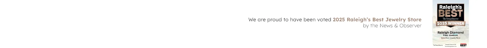 2025 Raleigh's Best Jewelry Store