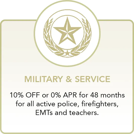 Military & Service Discounts