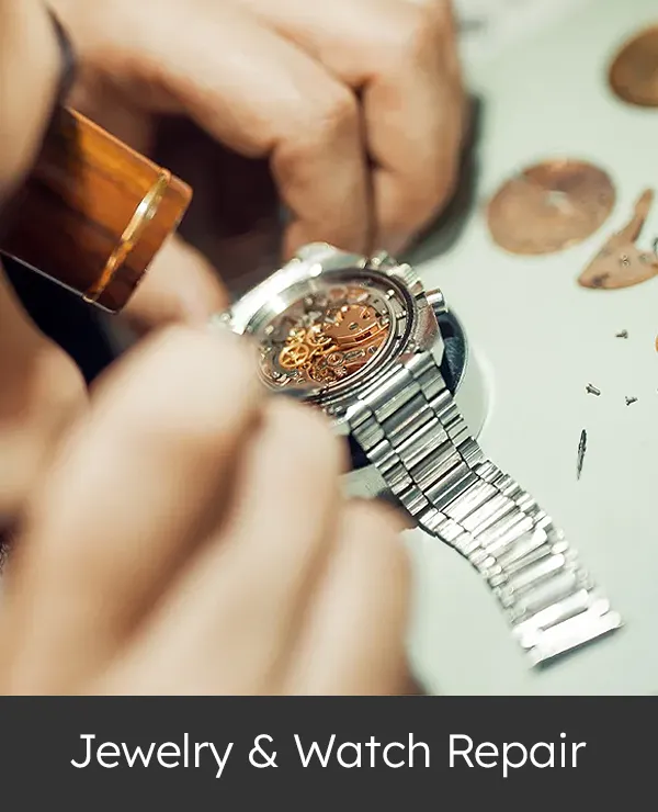 In-house laser engraving on jewelry purchased in our store.