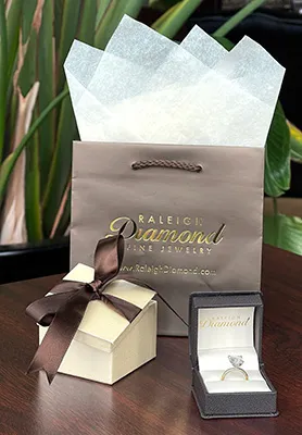 Raleigh Diamond shipping box