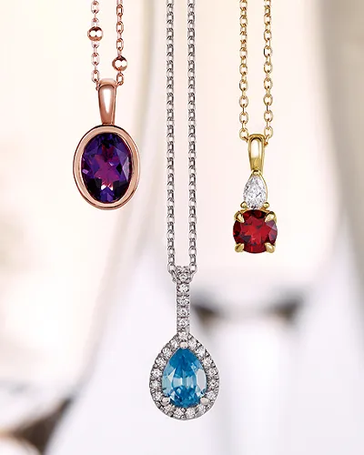 Shop Colored Stone Pendants and Necklaces at Raleigh Diamond Fine Jewelry Raleigh, NC