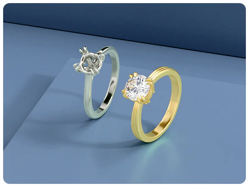 Shop Classic Solitaire and Pave  Semi-mounts at Raleigh Diamond, NC