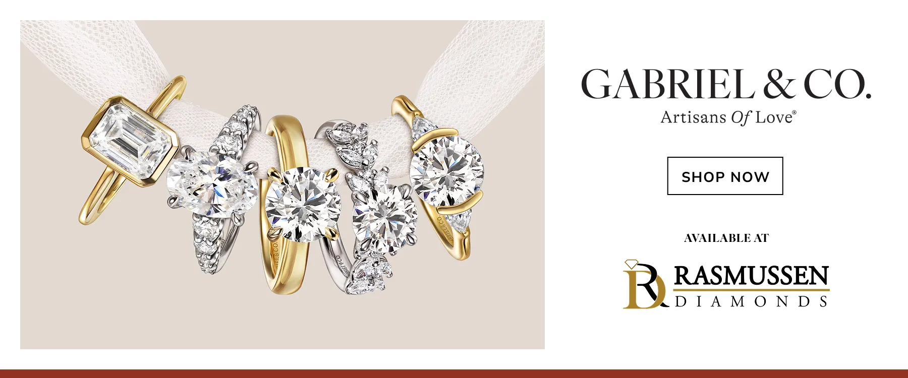 Elegant woman wearing jewelry beside Gabriel & Co. logo. Discover a diamond as rare as your story. [Why Antwerp?](/pages/antwerp