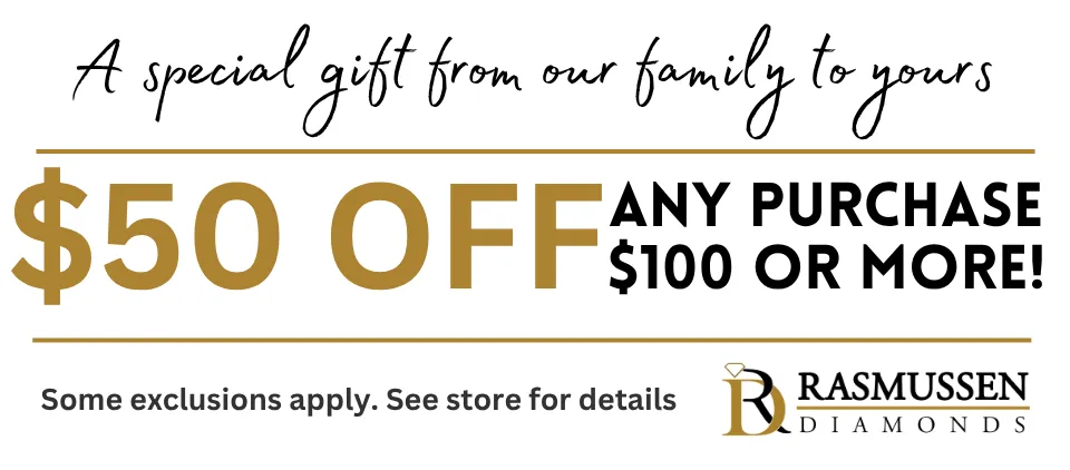  Just show or mention this coupon at checkout to redeem Rasmussen Diamonds Mount Pleasant, WI