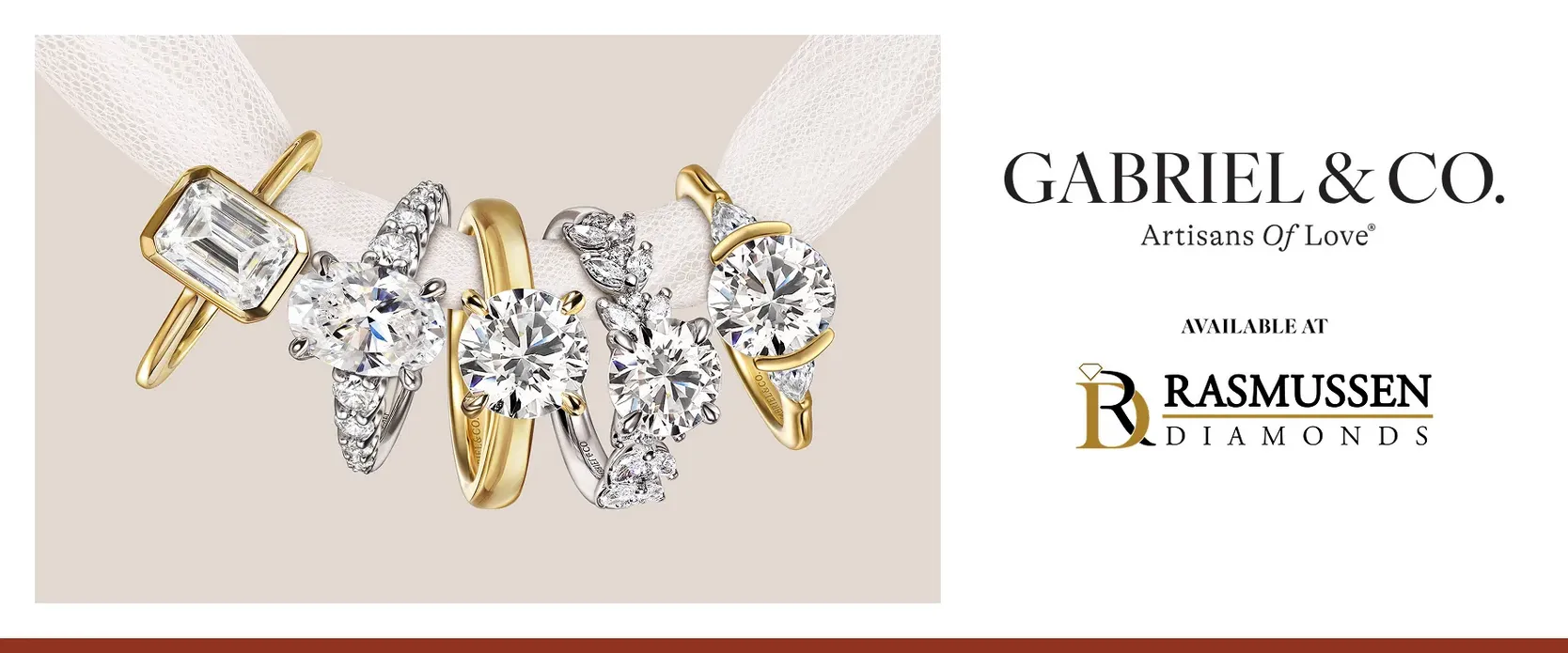 Elegant woman wearing jewelry beside Gabriel & Co. logo. Discover a diamond as rare as your story. [Why Antwerp?](/pages/antwerp