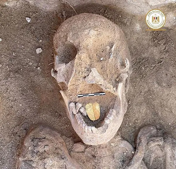 Ancient Mummies With Solid Gold Tongues Discovered in Egyptian Necropolis