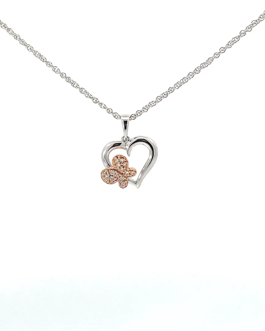 Capture Hearts with Allison Kaufman’s Heart & Butterfly Pendant in 14K Two