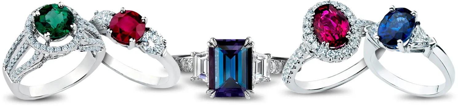  Celebrate your love in color with a colored gemstone engagement ring! We love when couples turn tradition on its head and opt f