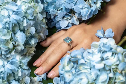 Calm and soothing the aquamarine birthstone of March