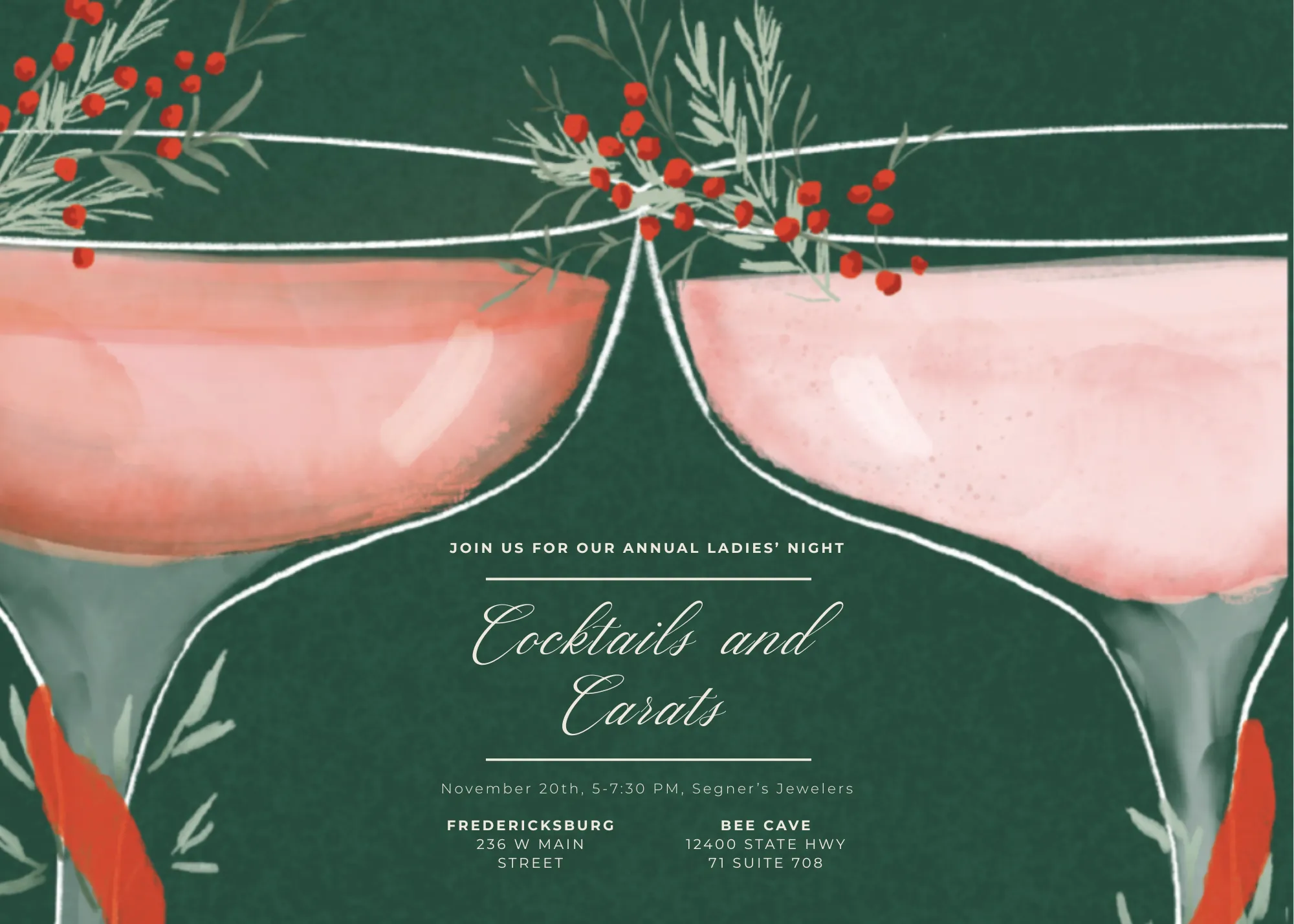 Elegant hand adorned with bracelets and a ring, surrounded by pink peonies. 