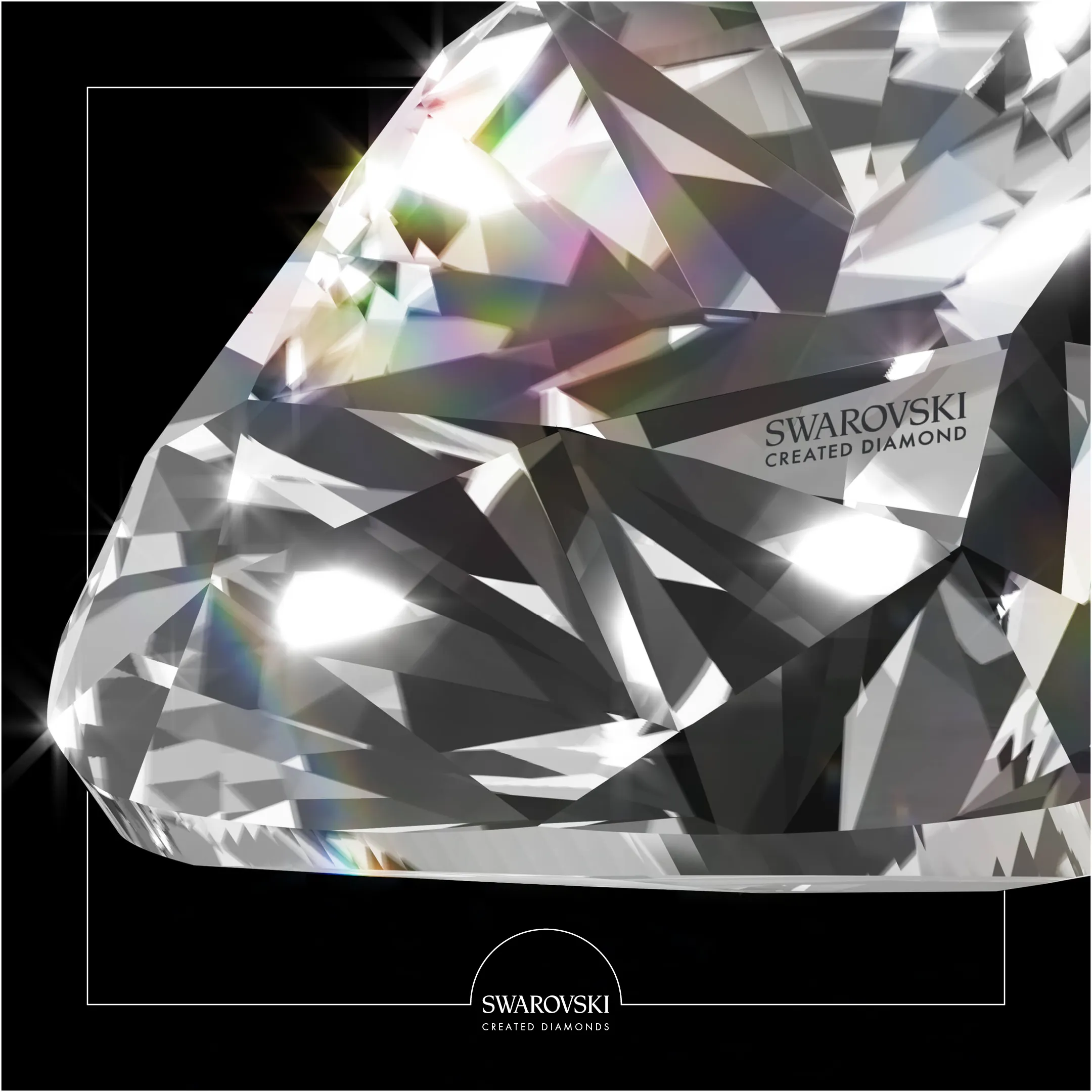 CERTIFIED EXCELLENCE If a Swarovski Created Diamond is indistinguishable from a mined diamond of equal quality, how can you tell if the diamond is made by Swarovski? All Swarovski Created Diamonds larger than 0.10 ct. are marked by a laser engraving. This mark is visible only under strong magnification and identifies our diamonds as authentic Swarovski Created Diamonds of extraordinary beauty. Maharajas Fine Jewelry & Gift Panama City, FL