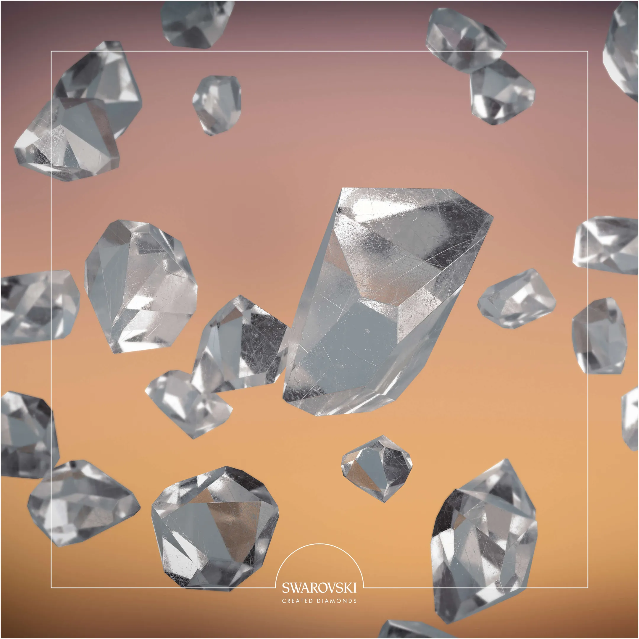 CUTTING EDGE CREATION Swarovski Created Diamonds are made to ignite your dreams. Each diamond is grown from a tiny diamond seed, which is placed in special laboratory conditions emulating the same heat and pressure necessary to form mined diamonds.Once this tiny seed has been nurtured into a raw diamond, experienced master cutters transform it into an object of exquisite beauty-a 100% real diamond. Maharajas Fine Jewelry & Gift Panama City, FL