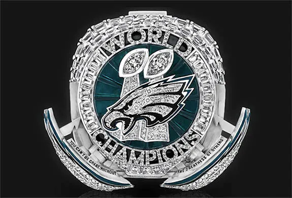 Read article: Philadelphia Eagles Unveil Super Bowl LIX Rings With First-Ever Pop-Out Wings