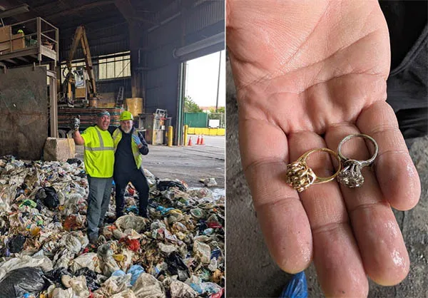 Two Irreplaceable Heirloom Rings Rescued From 20,000 Pounds of NYC Trash