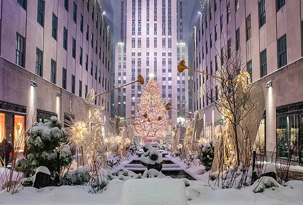 3 Million Swarovski Crystals Crown Rockefeller Center's 2025 Holiday Tree