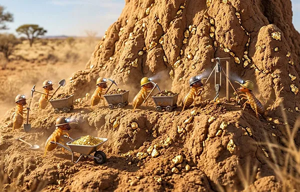 Hard-Working Termites Help Identify Where Gold Is Hidden Deep Underground