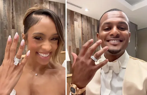 Read article: Deshaun Watson & Jilly Anais Dazzle With 50+ Carats of Wedding Band Brilliance