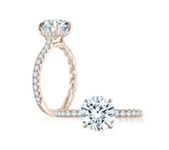 A. Jaffe's Rose Gold Engagement Ring