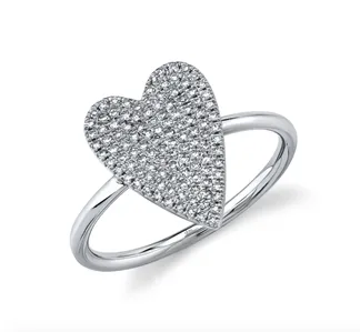 Shy Creation - DIAMOND PAVE HEART RING