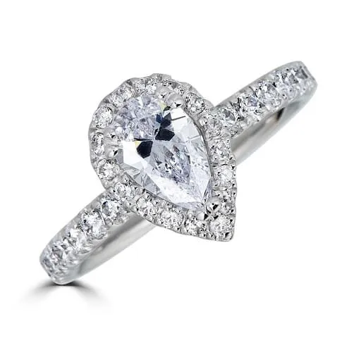 S. Lennon Bridal Collection White 14 Karat Engagement Ring