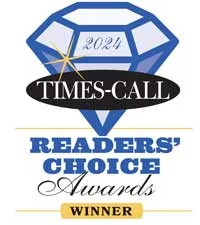 2024 Times-Call Readers' Choice Awards logo for Synder Jewelers, Longmont's fine jewelry store.