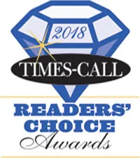2018 Times-Call Readers' Choice Awards logo for Synder Jewelers, Longmont's fine jewelry store.