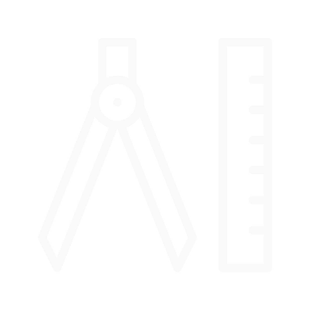 Compass and ruler icon representing custom jewelry design services at Synder Jewelers in Longmont.