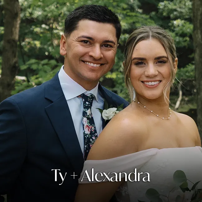 Wedding Photo of Ty and Alexandra