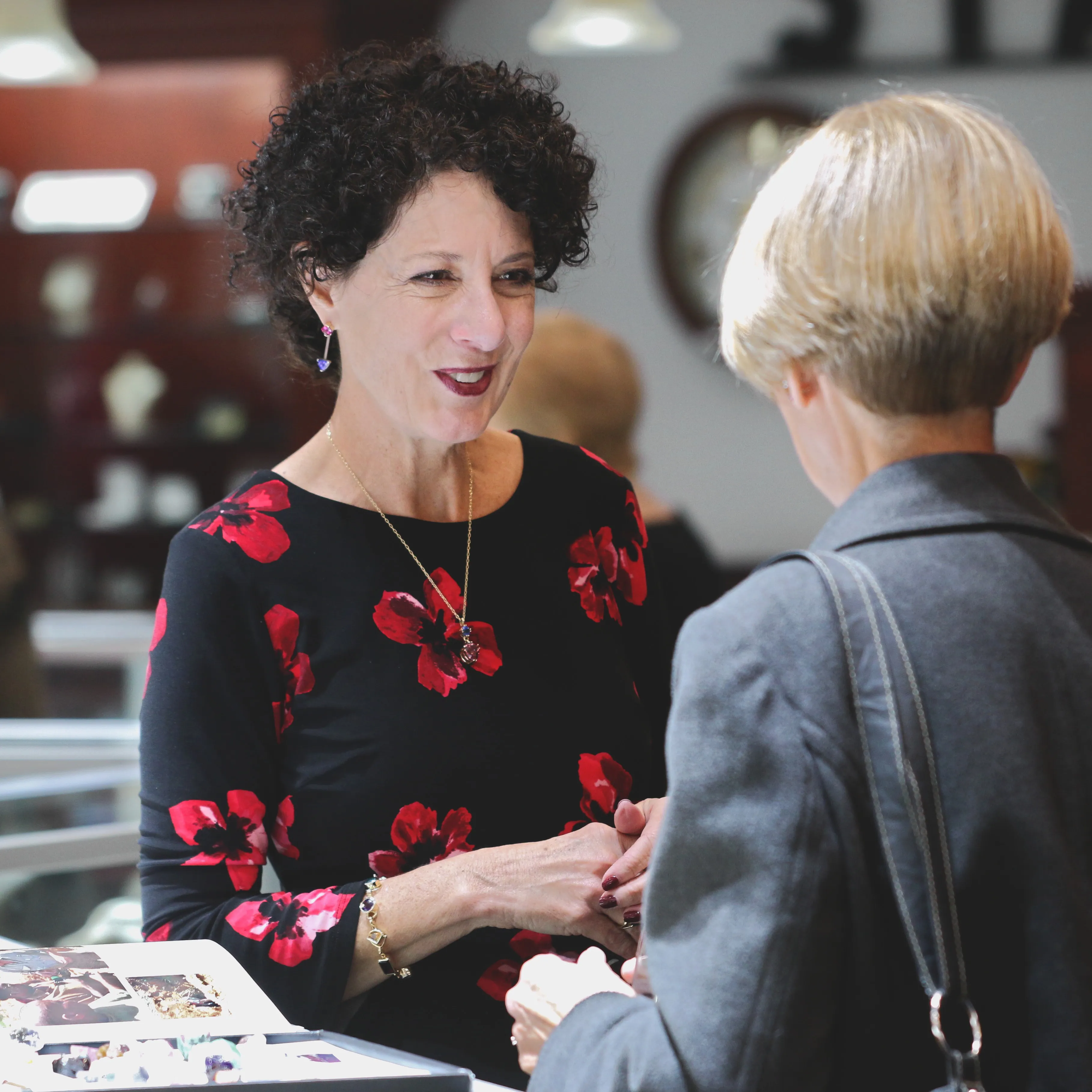 Ginger Dery and Connie Elegeer at the Gem Tasting
