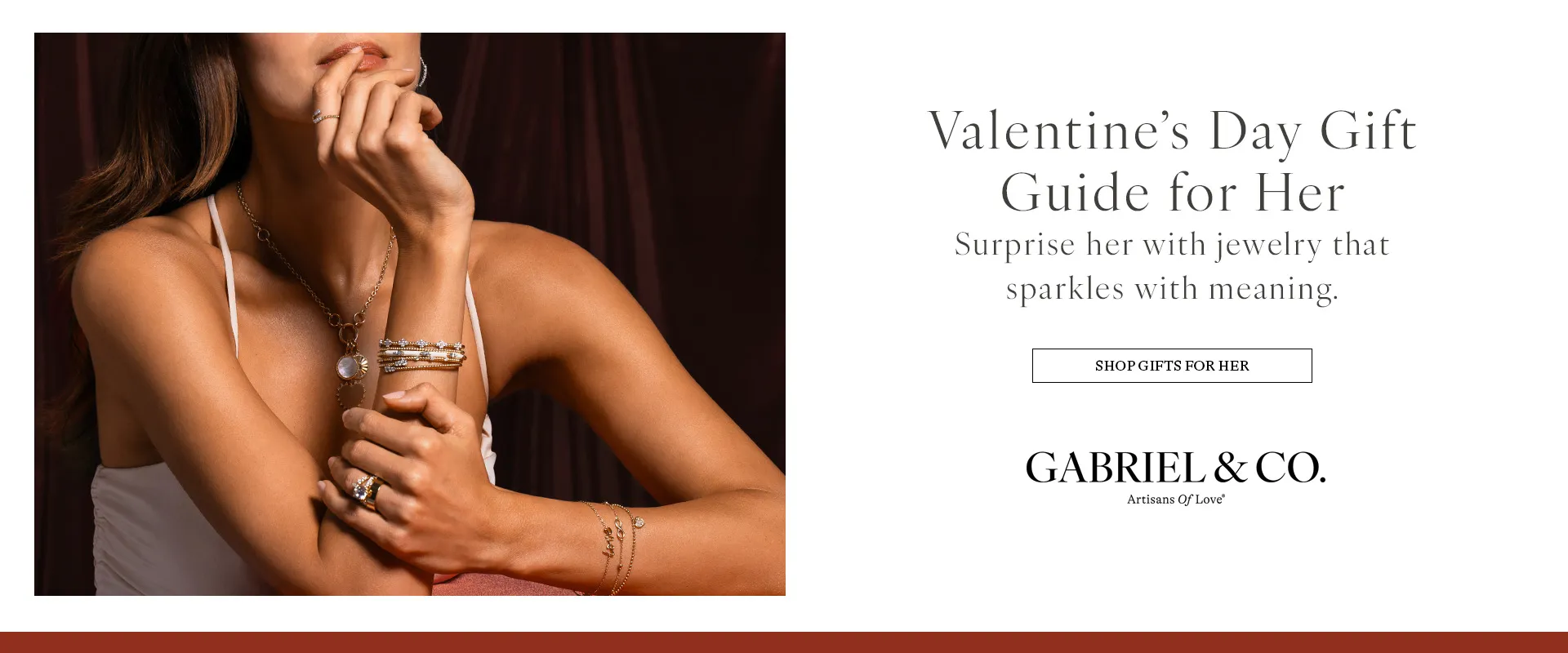 Valentine's Gifts for her from Gabriel & Co. at Stuart Benjamin & Co. Jewelry Designs