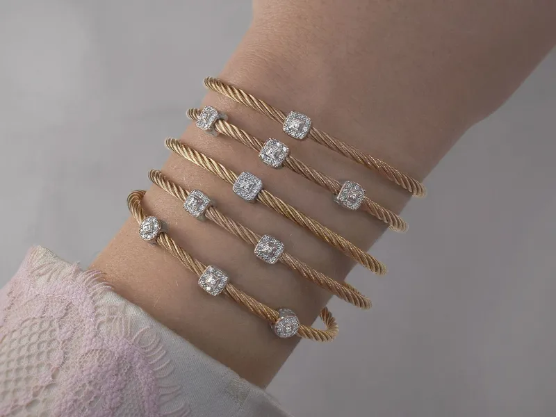 ALOR fine jewelry final inventory at SVS Fine Jewelry &mdash; luxury stainless steel cable bracelets clearance