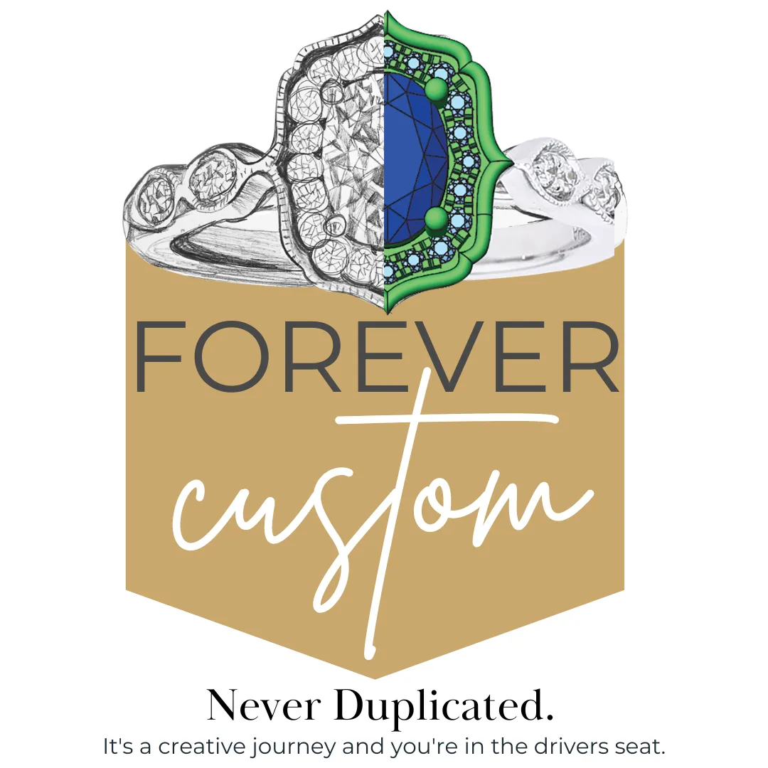 Forever Custom engagement ring design at SVS Fine Jewelry in Oceanside