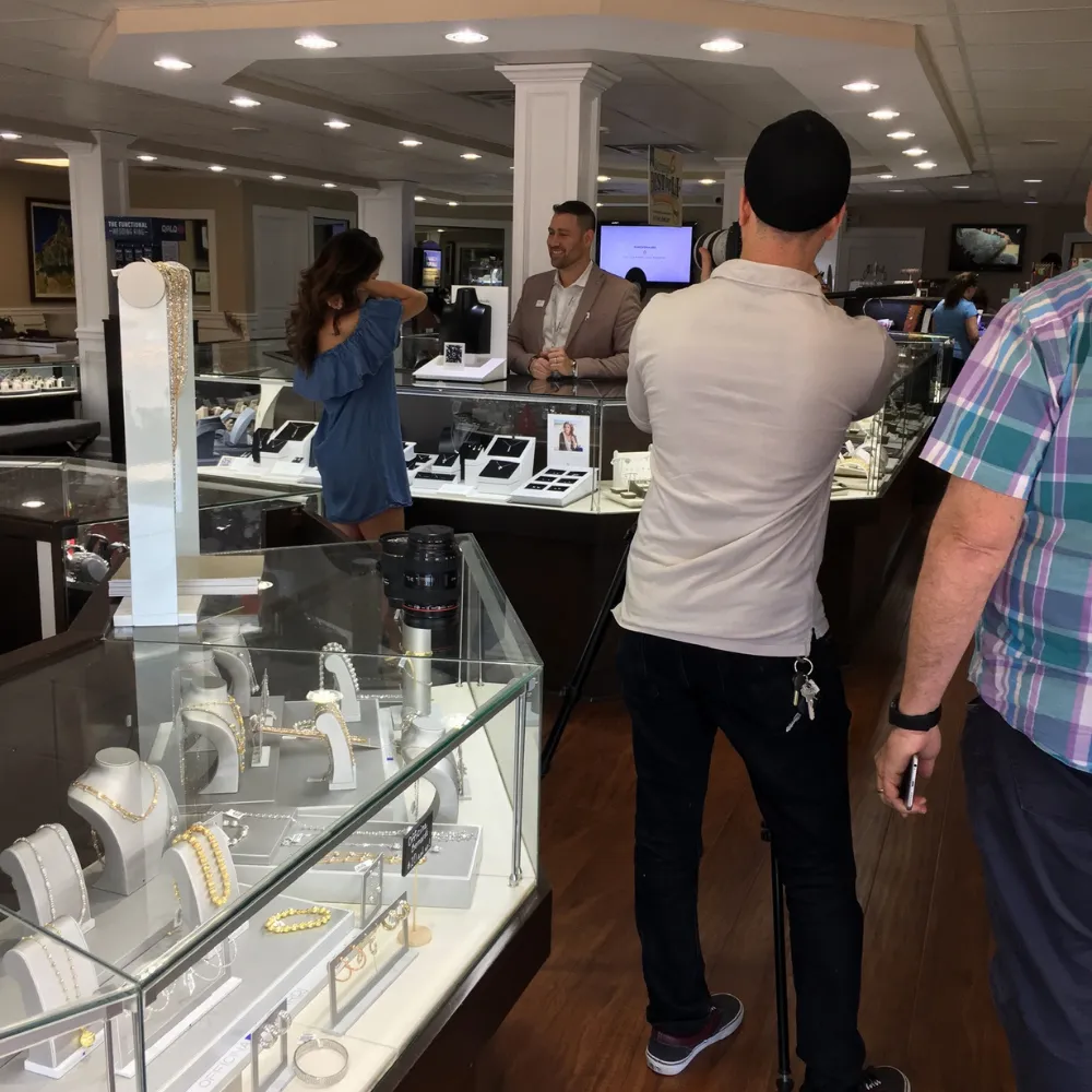 LBIFF intro filming inside SVS Fine Jewelry showroom