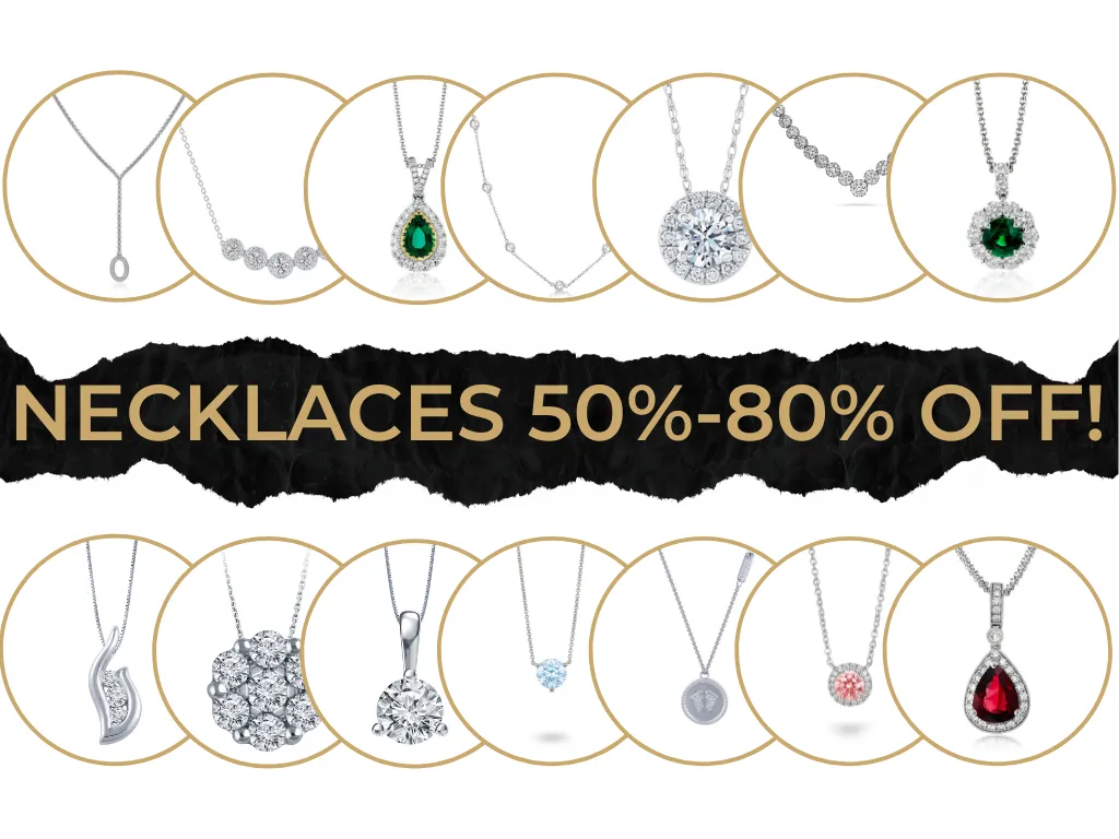 Save up to 70% off diamond necklaces at SVS Fine Jewelry