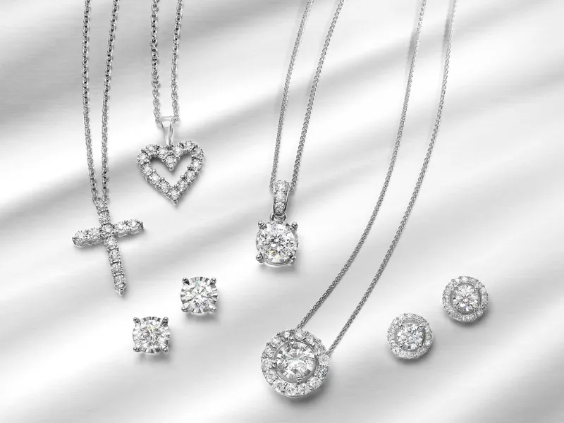 Lab grown diamond jewelry at SVS Fine Jewelry &mdash; engagement rings, studs, pendants, tennis bracelets Long Island