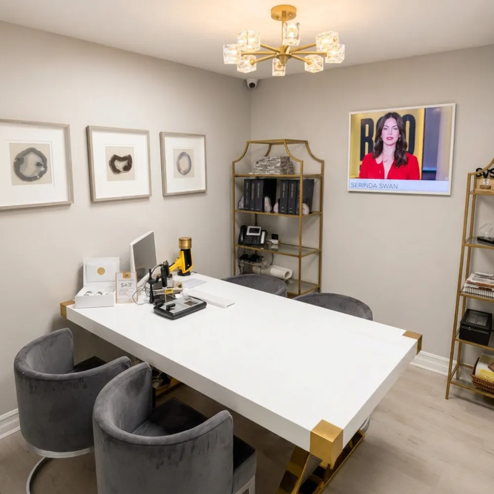 The SVS Private Client Room — a dedicated space for diamond consultations, gold and estate evaluations, and discreet appointments